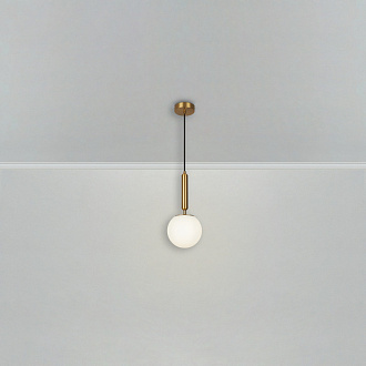 Светильник подвесной 15 см Freya Zelda FR5124PL-01BS, латунь