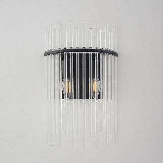 Бра 39 см, Crystal Lux CLARO AP2, черный