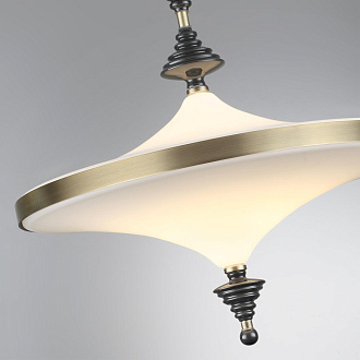 Люстра потолочная 1*LED*43W, 3000К, 4300lm Odeon Light Ula 5404/43CL, бронзовый