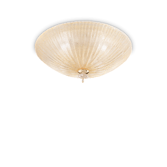 Люстра потолочное ideal lux SHELL PL3 AMBRA макс.3x60Вт E27 Янтарь 140179.  см