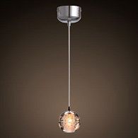 Светильник Bocci 14.1 Single Bubbles Led Crystal Glass 1 Ball 16*16*16 см, 1*LED*10W, ImperiumLoft 40.39, Хром