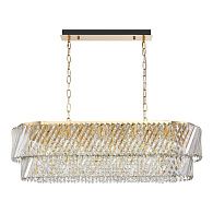 Подвесная люстра 99*34*170 см, 14*E14*40W, ST-Luce RITZ SL6138.303.14, латунный