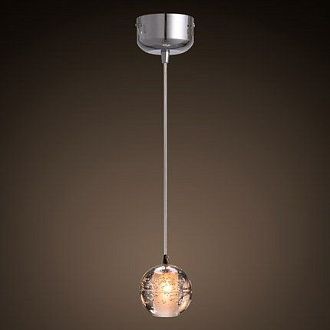 Светильник Bocci 14.1 Single Bubbles Led Crystal Glass 1 Ball 16*16*16 см, 1*LED*10W, ImperiumLoft 40.39, Хром