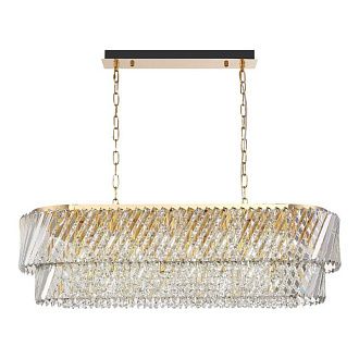 Подвесная люстра 99*34*170 см, 14*E14*40W, ST-Luce RITZ SL6138.303.14, латунный