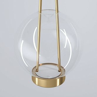 Подвесной светильник 20*20*40-120 см, LED*15W, 3000K, Eurosvet Frasco 50267/1 LED, латунь, a069344
