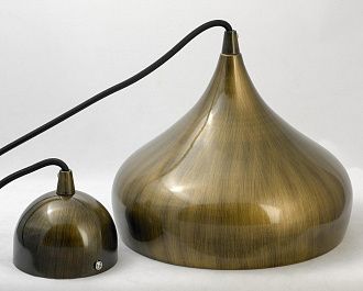 Подвесной светильник Lussole Loft GRLSP-9655, диаметр 24 см, коричневый