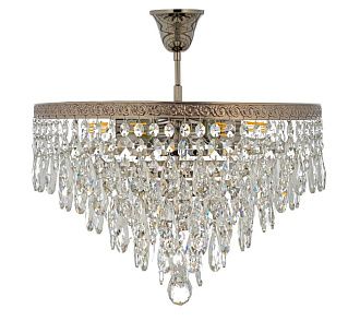 Люстра потолочная *46*25 см, 6*E27*60W, Arti Lampadari Castellana Nickel Castellana E 1.3.46.601 N, Матовый никель