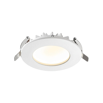 Светильник LED 11 см, 8W, 3000K, NovoTech SPOT GESSO 358805, белый, вр 9,5 см