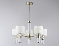 Люстра с абажурами на штанге **74- см, 5*E14*40W, K, Ambrella Light High Light LH71301, золото