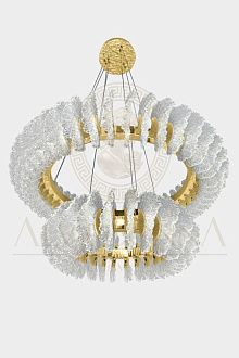 Люстра 8846-800+500, D800*H340 мм / D500*H340 мм LED, 198W, 3000/4000/6000K, Alva Donna, Золото