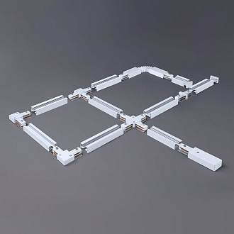 Гибкий коннектор для однофазного шинопровода белый TRC-1-1-FLEX-WH Elektrostandard