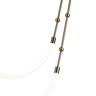 Подвесной светильник 1604*30 мм, 2*LED 19W 3000-6500K бронза Indigo Corda V000063L, 14010/2P Brass