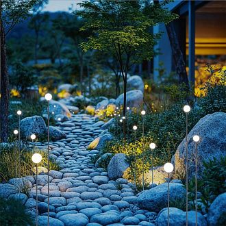 Уличный светильник *6*-56,5 см, 1*LED*1W, 3000K, Odeon Light NOTTE 7123/1GLB, хром