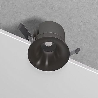 Потолочный акцентный светильник 8*8*6 см, LED, 15W, 4000K, Elektrostandard Bliss 25070/LED, серый, вр 7,5 см
