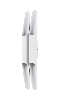 Бра 12*9 см, Crystal Lux CLT 332W4-V2 WH-WH Белый