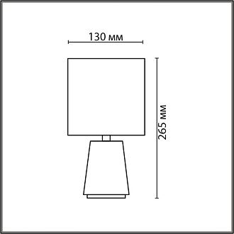 Настольная лампа 13*13*26,5 см, 1*E14*40W, Lumion Giata 8169/1T, серый