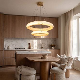 Подвесной светильник *80/50*10/10-180 см, *LED*158W, 3000-6000K, MODELIGHT  MDL.8485.800.500PL BS, Латунь