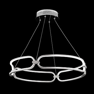 Подвесной светодиодный светильник Maytoni Chain MOD017PL-L50N, никель, диаметр 60см