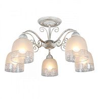 Люстра 57*32 см, 5*E14, 40W, Omnilux Omnilux 549 OML-54907-05, бежевый