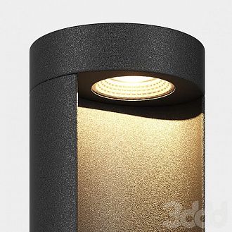 Уличный светодиодный светильник 50 см 3000K Lightstar Paletto 382873, черный