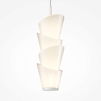 Подвесной светильник 13,5*15*72-362 см, LED*14W, 3000K, Maytoni Seoul MOD374PL-L28W3K, Белый