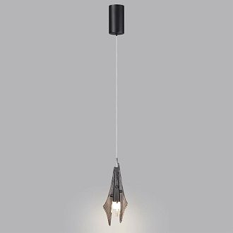 Подвес одиночный *12,5*26,6-238 см, 1*LED*6W, 3000K, Odeon Light Afalina 5442/6L, черный