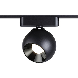 Трековый светильник для низковольтного шинопровода 11,5*10* см, LED 12W*3000 К, Novotech Shino Smal, черный, 359266