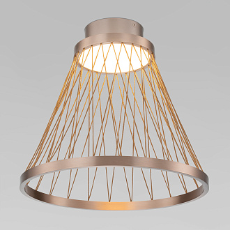 Светильник 40*40*35,5 см, LED*18W, 3000K, Eurosvet Cesta 40018/1 LED, коричневый, a069290