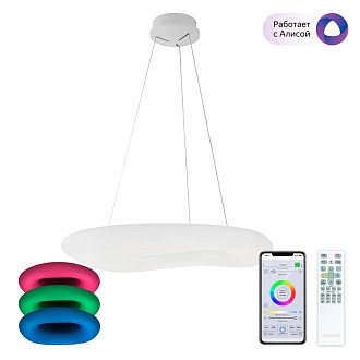 Люстра 80*120 см, LED*130 W, 3000-5500 К, Белый Citilux Стратус CL732A800GS