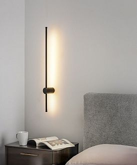 Светильник SPF-35839 BLACK/ЧЕРНЫЙ  D800/H140/1/LED/8W 4000K Minimal Line 25-02 (1 из 2шт в коробке)