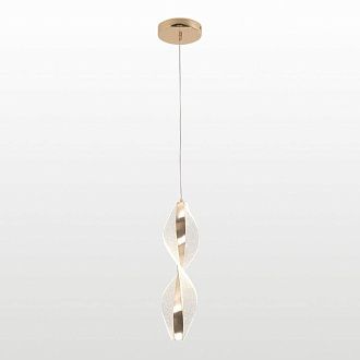 Подвесной светильник 12 см, 7W, 4000K, Lussole Benton LSP-7343, золото, звезное небо