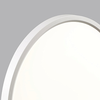 Cветильник 23*2,5 см, LED 18W, 3000/4000 К, IP40, белый, пластик Sonex Alfa White, 7659/18L