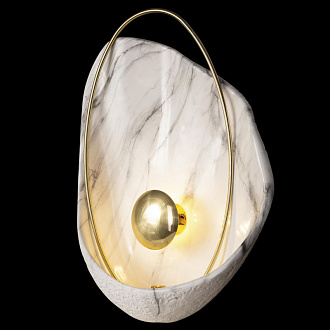 Бра LOFT IT LED Clam 10043 White, 3W LED, 3000K, золото