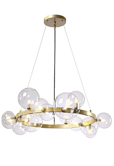 Люстра 85 см, Crystal Lux AGATA SP15 V2 GOLD/TRANSPARENTE Золото