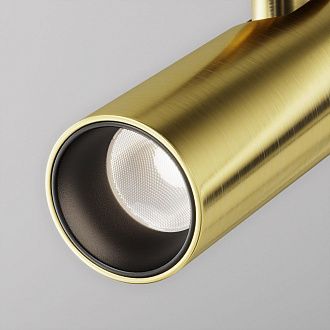 Трековый светильник  TR144-1-12W4K-W-BS *5,5*-20,3 см, *LED*12W, 4000K, Maytoni technical FLARITY TR144-1-12W4K-W-BS, Латунь
