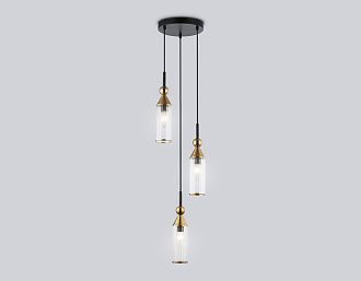 Подвесной светильник **-120 см, 3*E14*40W, K, Ambrella Light High Light LH55252, черный, латунь