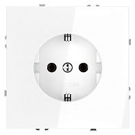 Розетка встраиваемая Voltum S70 с заземлением 16А, белый  пластик  VLS040101