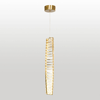 Подвесной светильник 10*70/220 см, 1*led*11W 3000K Lussole Enterprise LSP-7251 блестящее золото