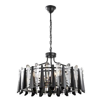 Люстра подвесная *60*45-80 см, 6*E14*40W, Lussole Nueces LSP-6057, черный