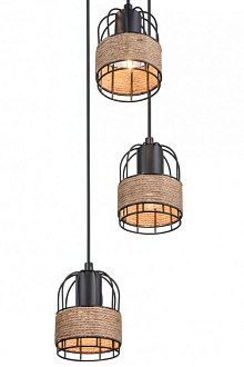 Подвесной светильник  29*168 см, 5*E27 черный Vele Luce Extra VL6472P05