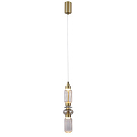 Подвесной светильник 10*180 см, LED, 12W, 4000К, Favourite VENETO 4238-1P латунный
