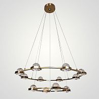 Подвесная люстра WALSH L13 90*90*150 см, 13*LED*5W, 3000K, ImperiumLoft walsh01, Латунь