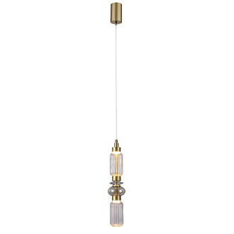 Подвесной светильник 10*180 см, LED, 12W, 4000К, Favourite VENETO 4238-1P латунный