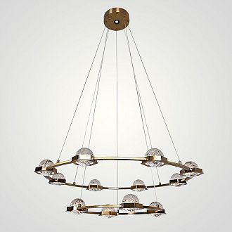 Подвесная люстра WALSH L13 90*90*150 см, 13*LED*5W, 3000K, ImperiumLoft walsh01, Латунь