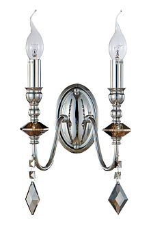 Бра 20*15 см, Crystal Lux MERCEDES AP2 CHROME/SMOKE Хром