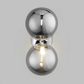 Настенный светильник с плафонами Eurosvet Selisa 50292 хром/дымчатый