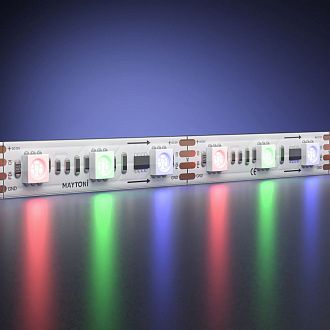 Светодиодная лента 12V 5050 14,4Вт/м RGB 5м IP 68 201245, 500 см, Maytoni SPI 201245, цена за метр, катушкой по 5 м
