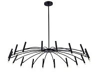 Люстра Ø1280 x H1000, мм, 18*10W (180W), BLACK (Черный) NewRgy D2122-DW-18 BLACK
