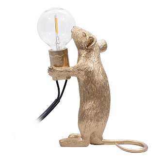 Настольная лампа 11*17*17 см, 1*E12*40W LOFT IT Mouse 10313 Gold золото