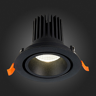 Встраиваемый светильник 10 см, 10W 4000K ST LUCE Встраиваемые светильники ST705.448.10 Черный, вр 8,5 см